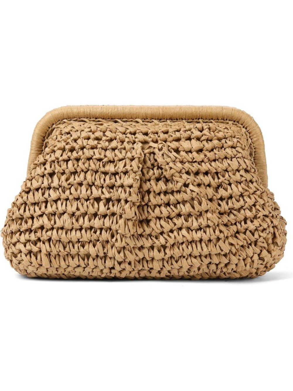 Woven Straw Clutch Pouch for Women | Summer Beach Crossbody Handbag & Shoulder